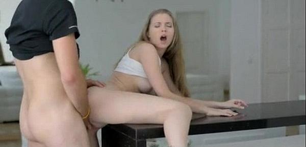  russian hottie anastasia braun bent over the table and fucked 480p